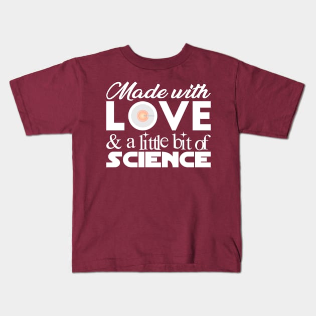 Made with Love (Pink Version 2) Kids T-Shirt by midwifesmarket